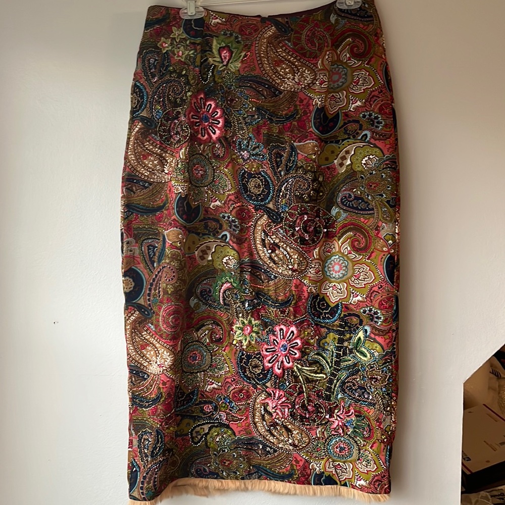 Beautiful skirt with stone embellishments and such detailed beadwork